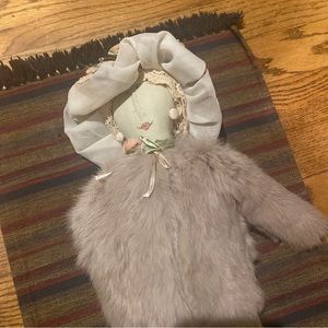 Vintage Carmen Manago Doll With Fur Coat